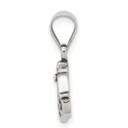 Sterling Silver Antiqued Mom Charm