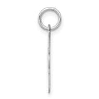 Sterling Silver Rhodium-plated # 1 Mom Polished Charm