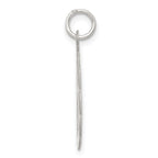 Sterling Silver Rhodium-plated Cross Disc Charm