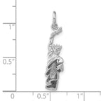 Sterling Silver Glitter Enameled Statue of Liberty Charm