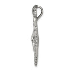 Sterling Silver Antiqued Lion Head Pendant