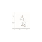 Sterling Silver Cat Charm