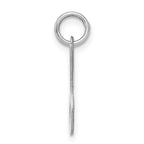 Sterling Silver Rhodium-plated Stamped Letter J Initial Charm