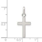 Sterling Silver Polished Cross Charm