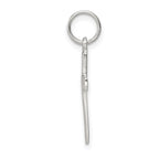 Sterling Silver Rhodium-plated Latin Cross Charm