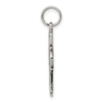 Sterling Silver Antiqued Cross Charm