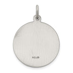 Sterling Silver Antiqued St. Christopher Medal