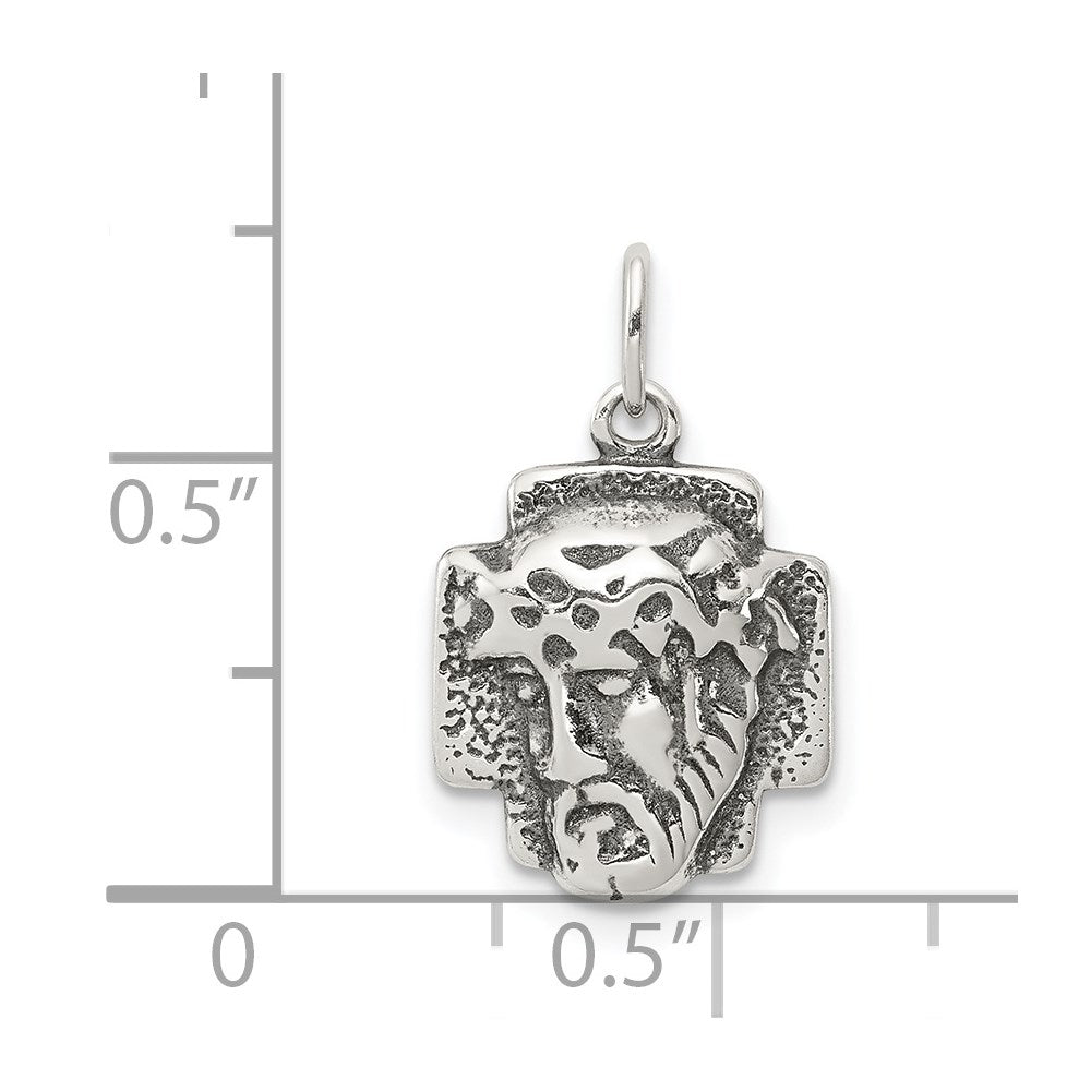 Sterling Silver Antiqued Ecce Homo Medal