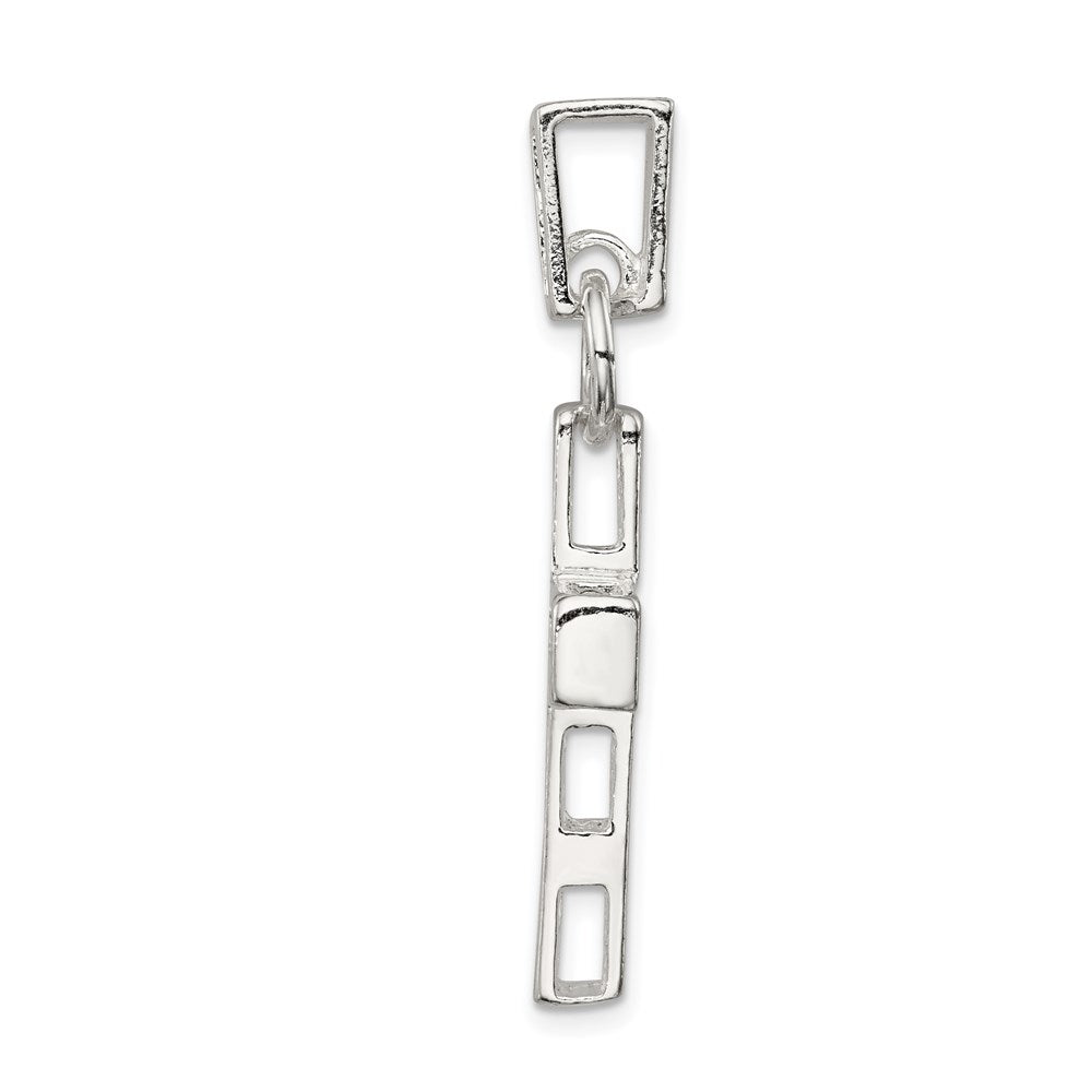 Sterling Silver Hammered Latin Cross Pendant