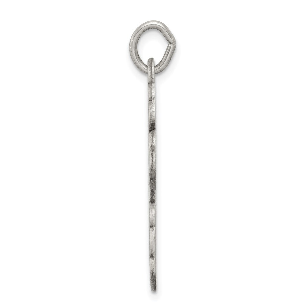 Sterling Silver Antiqued Eastern Orthodox Cross Charm