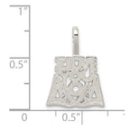 Sterling Silver I Love You Mom Pendant