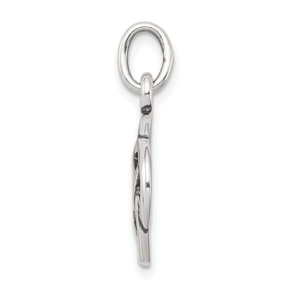 Sterling Silver Antiqued Celtic Knot Charm