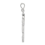 Sterling Silver Nugget Cross Pendant