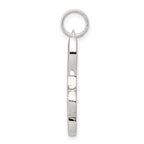 Sterling Silver Rhodium-plated Music Note Charm