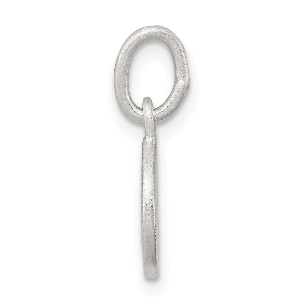 Sterling Silver D/C Cherub Disk Charm