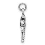 Sterling Silver Polished & Antiqued Dragonfly Charm