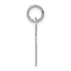 Sterling Silver Rhodium-plated Fancy Script Letter E Initial Charm
