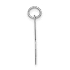 Sterling Silver Rhodium-plated Fancy Script Letter R Initial Charm