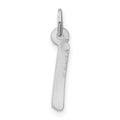 Sterling Silver Medium Initial I Charm