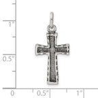 Sterling Silver Antiqued Cross Pendant