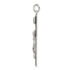 Sterling Silver Antiqued INRI Crucifix Pendant