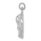 Sterling Silver Rhodium-plated Ecce Homo Charm
