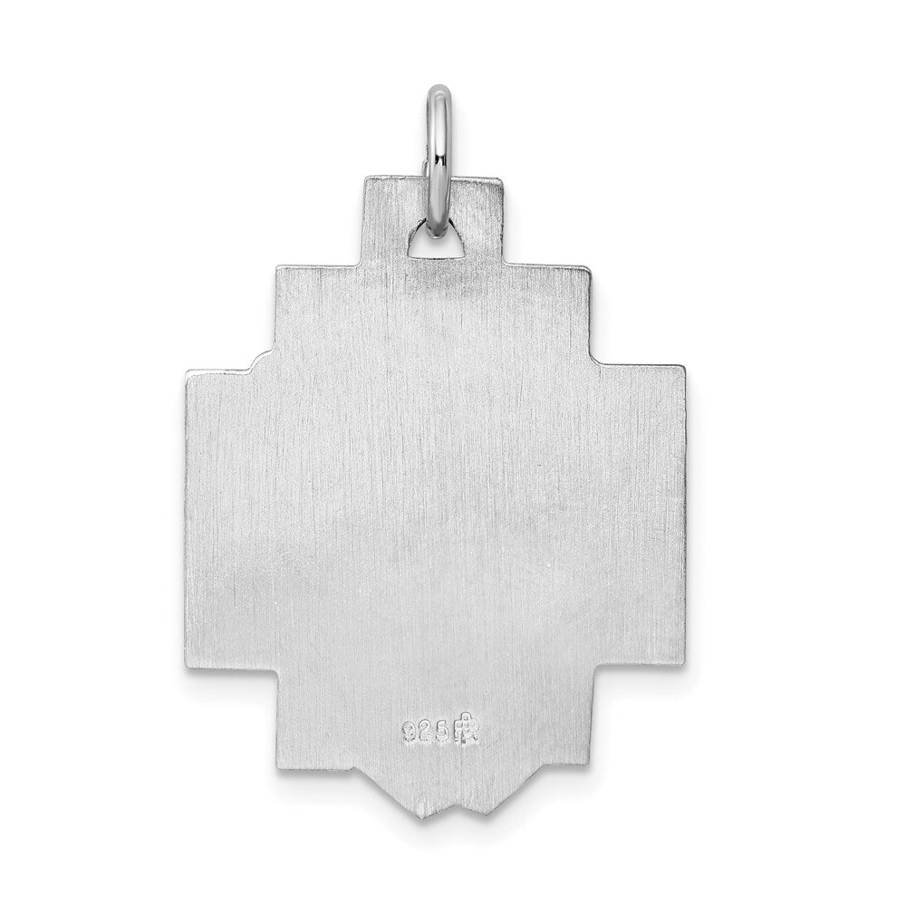 Sterling Silver Rhodium-plated Ecce Homo Charm