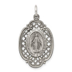 Sterling Silver Antiqued Miraculous Medal