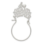 Sterling Silver #1 Grandmother Charm Holder