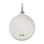Sterling Silver Antiqued Our Lady of Mount Carmel Medal