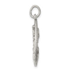 Sterling Silver Antiqued Our Lady of the Holy Scapular Medal
