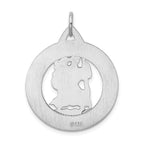 Sterling Silver Rhodium-plated St. Christopher Medal