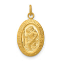 24k Gold-plated Sterling Silver Saint Christopher Medal