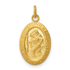 24k Gold-plated Sterling Silver Saint Christopher Medal