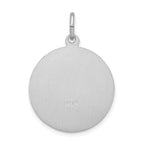 Sterling Silver Rhodium-plated Saint Anthony Medal