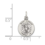 Sterling Silver Antiqued Saint Florian Medal