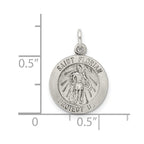 Sterling Silver Antiqued Saint Florian Medal