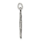 Sterling Silver Antiqued Reversible 4-way Medal