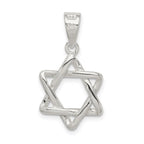 Sterling Silver 3-D Star of David Pendant