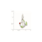 Sterling Silver Enameled Charm