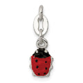 Sterling Silver Enameled Ladybug Charm