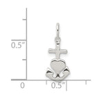 Sterling Silver Hope, Faith, and Charity Charm