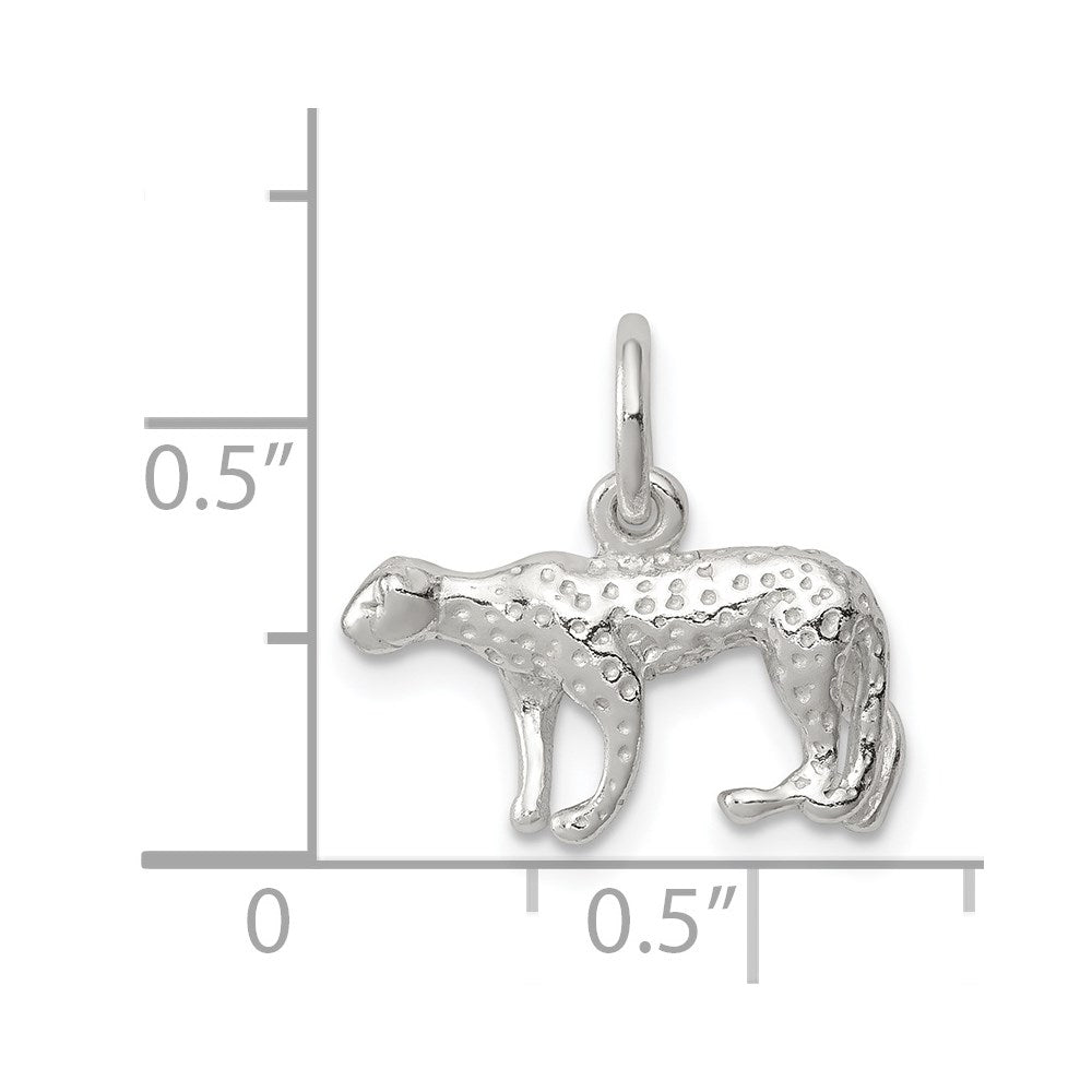 Sterling Silver Leopard Charm