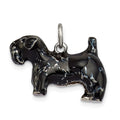 Sterling Silver Enameled Large Scottish Terrier Charm
