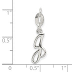 Sterling Silver Letter J Initial Charm