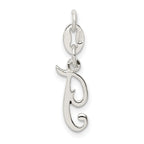 Sterling Silver Letter T Initial Charm