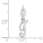 Sterling Silver Letter T Initial Charm