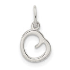 Sterling Silver Letter O Initial Charm