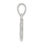 Sterling Silver Letter F Initial Pendant