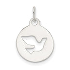 Sterling Silver Circle w/Dove Charm